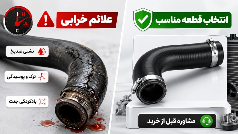 بوی ضدیخ یا بخار از اطراف موتور
