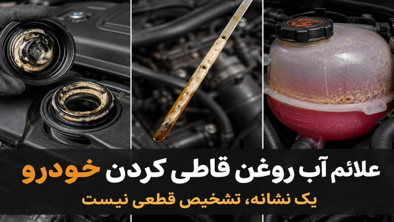 آب روغن قاطی کردن خودرو