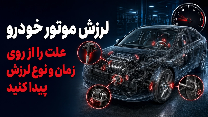 زمان و وقوع لرزش موتور ماشین