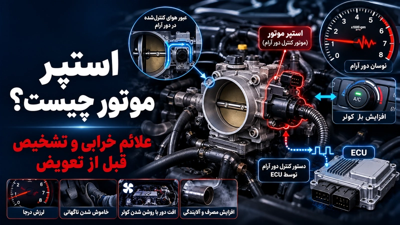 تشخیص و علائم استپر موتور